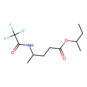Pentanoic acid, 4-[(trifluoroacetyl)amino]-, 1-methylpropyl ester structure