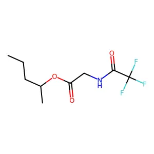 Glycine, N-(trifluoroacetyl)-, 1-methylbutyl ester structure