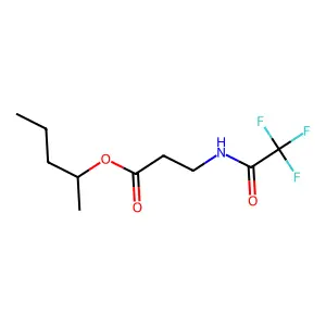 beta-Alanine, N-(trifluoroacetyl)-, 1-methylbutyl ester structure