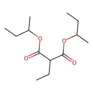 Propanedioic acid, ethyl-, bis(1-methylpropyl) ester structure