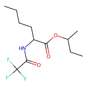 Sec-butyl 2-[(trifluoroacetyl)amino]hexanoate structure