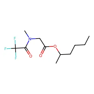 Glycine, N-methyl-N-(trifluoroacetyl)-, 1-methylpentyl ester structure