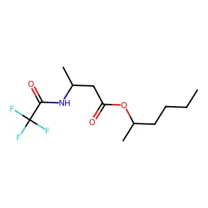 Butanoic acid, 3-[(trifluoroacetyl)amino]-, 1-methylpentyl ester structure
