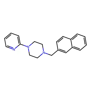 Piperazine, 1-(2-naphthalenylmethyl)-4-(2-pyridinyl)- structure