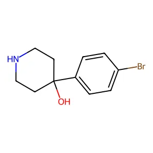 4-(4-Bromophenyl)-4-hydroxypiperidine structure