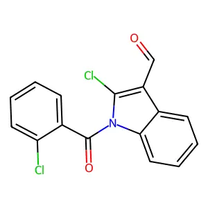 2-Chloro-1-(2-chlorobenzoyl)indole-3-carbaldehyde structure