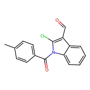 2-氯-1-(4-甲基苯甲酰基)吲哚-3-甲醛 structure