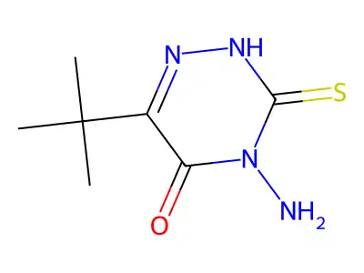 4-Amino-6-(tert-butyl)-4H-1,2,4-triazine-3-thione-5-one structure