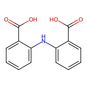 二苯胺-2,2'-二甲酸 structure