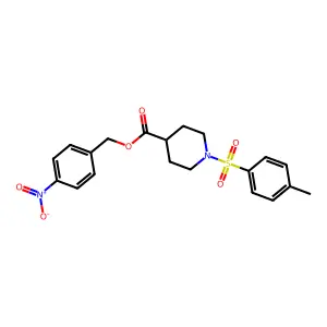 4-Nitrobenzyl 1-[(4-methylphenyl)sulfonyl]piperidine-4-carboxylate structure