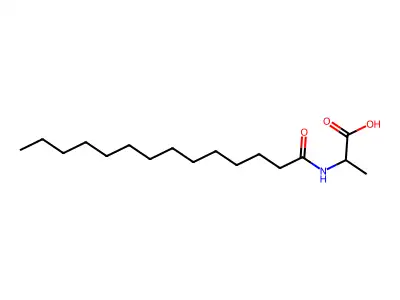 2-(tetradecanoylamino)propanoic Acid structure