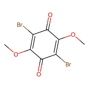 2,5-Dibromo-3,6-dimethoxycyclohexa-2,5-diene-1,4-dione structure
