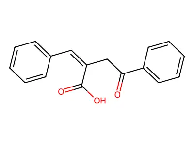 2-Benzylidene-4-oxo-4-phenylbutanoic acid structure
