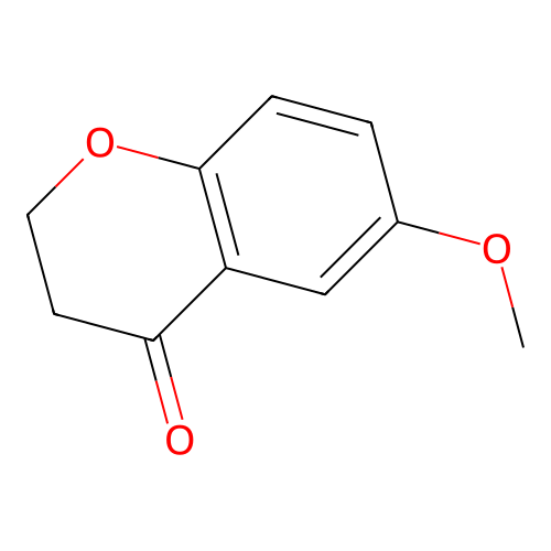 6-methoxy-3,4-dihydro-2H-1-benzopyran-4-one structure
