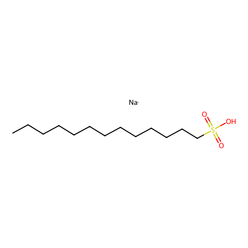Sodium 1-tridecyl sulfate structure