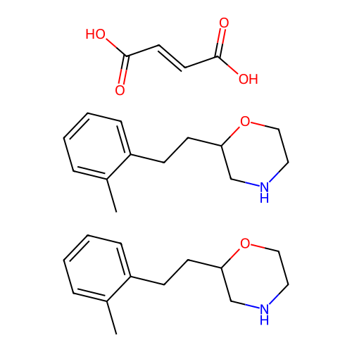 Morpholine, 2-(2-(2-methylphenyl)ethyl)-, (Z)-2-butenedioate (2:1) structure