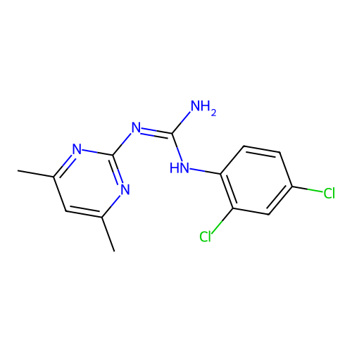 1-(2,4-Dichlorophenyl)-2-(4,6-dimethylpyrimidin-2-yl)guanidine structure