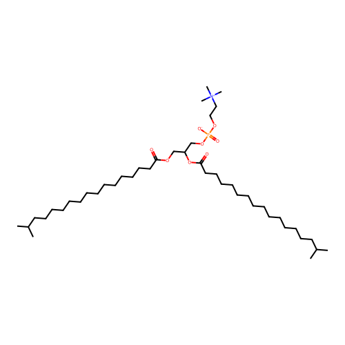 1,2-Isostearoylphosphatidylcholine structure