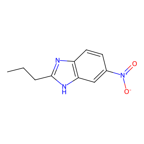 2-Propyl-5-nitrobenzoimidazole structure
