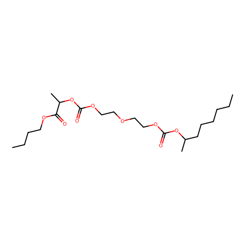 Butyl 2,14-dimethyl-4,12-dioxo-3,5,8,11,13-pentaoxaicosan-1-oate structure