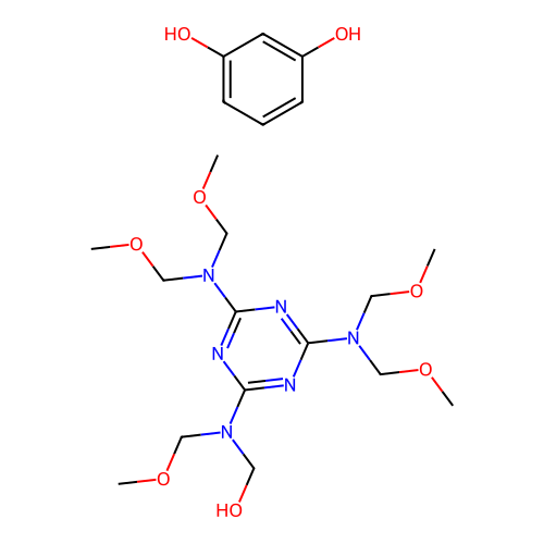 (C14-H28-N6-O6.C6-H6-O2)x- structure