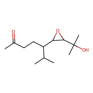 trans-5-Isopropyl-6,7-epoxy-8-hydroxy-8-methylnonan-2-one structure