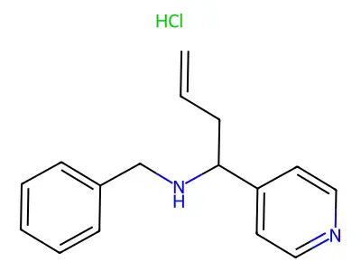 N-Benzyl-1-pyridin-4-ylbut-3-en-1-amine;hydrochloride structure