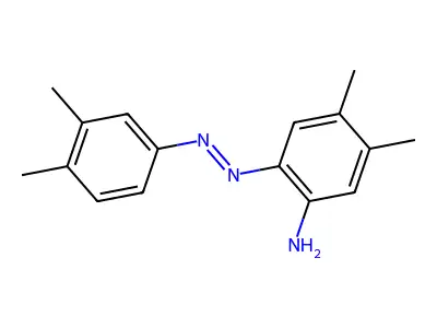 Benzenamine, 2-[(3,4-dimethylphenyl)azo]-4,5-dimethyl- structure