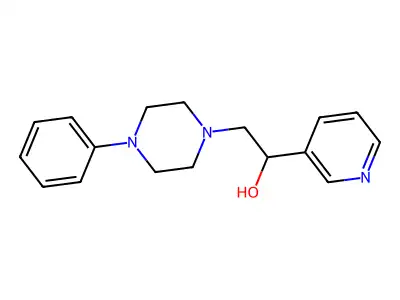 1-Piperazineethanol, 4-phenyl-alpha-(3-pyridyl)- structure