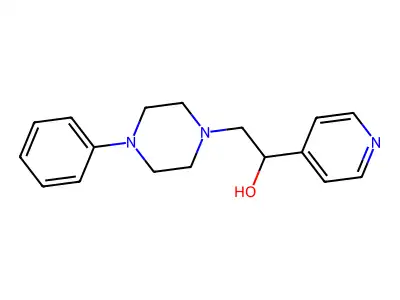 2-(4-Phenylpiperazin-1-yl)-1-(pyridin-4-yl)ethan-1-ol structure