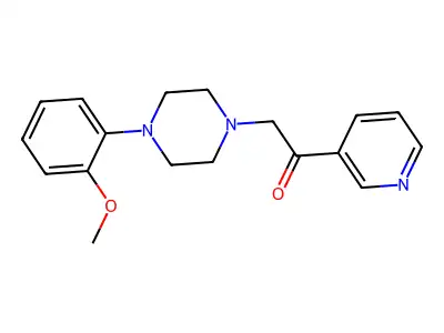 Piperazine, 1-(o-methoxyphenyl)-4-nicotinoylmethyl- structure