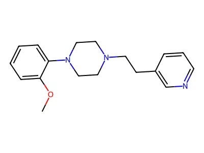 Piperazine, 4-(o-methoxyphenyl)-1-(2-(3-pyridyl)ethyl)- structure