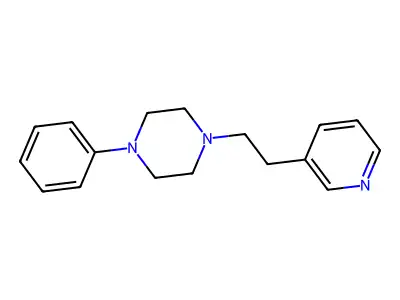 Piperazine, 1-phenyl-4-(2-(3-pyridyl)ethyl)- structure