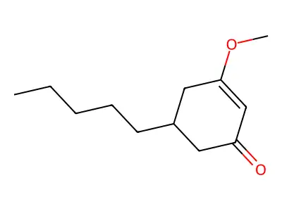 3-Methoxy-5-pentyl-2-cyclohexen-1-one structure