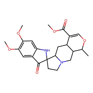 Isoreserpiline pseudoindoxyl structure