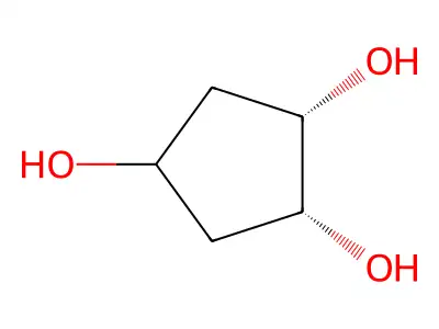 1,2,4-Cyclopentanetriol structure