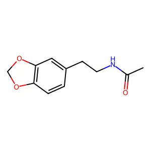 N-[2-(1,3-苯并二氧杂环戊-5-基)乙基]乙酰胺 structure