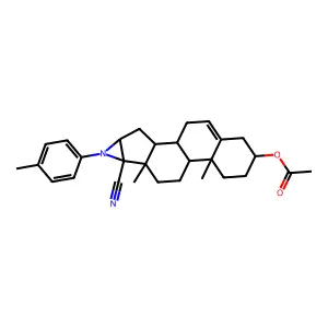 [6-Cyano-7,11-dimethyl-5-(4-methylphenyl)-5-azapentacyclo[8.8.0.02,7.04,6.011,16]octadec-16-en-14-yl] acetate structure