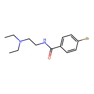 4-bromo-N-[2-(diethylamino)ethyl]benzamide structure