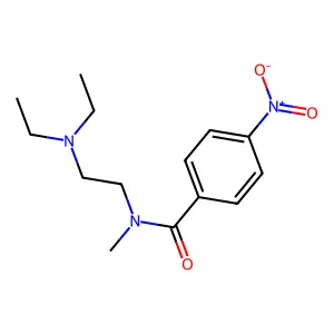 N-(2-Diethylaminoethyl)-N-methyl-4-nitro-benzamide structure