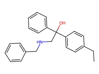 2-(Benzylamino)-1-(4-ethylphenyl)-1-phenylethanol structure