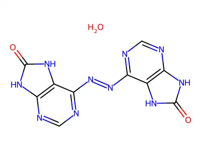 8,8'-Dioxo-6,6'-azopurine hydrate structure