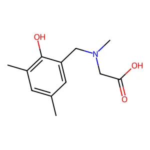 2-[(2-Hydroxy-3,5-dimethylphenyl)methyl-methylamino]acetic acid structure
