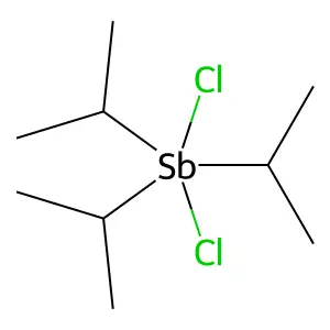 三异丙基锑二氯化物 structure