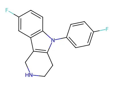Ethyl 8-fluoro-1,3,4,5-tetrahydro-2H-pyrido[4,3-b]indole-2-carboxylate structure