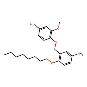 m-Toluidine, alpha-(4-amino-2-methoxyphenoxy)-4-(octyloxy)- structure