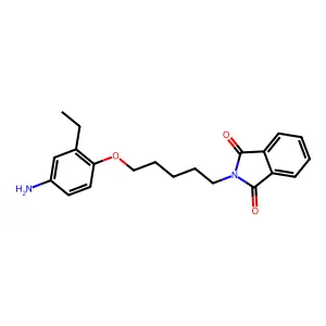 2-(5-(4-Amino-2-ethylphenoxy)pentyl)-1H-isoindole-1,3(2H)-dione structure