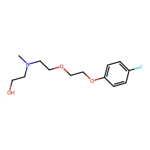 2-[{2-[2-(4-Fluorophenoxy)ethoxy]ethyl}(methyl)amino]ethan-1-ol structure