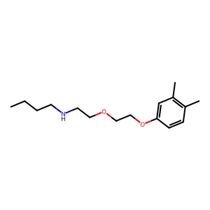 N-[2-[2-(3,4-dimethylphenoxy)ethoxy]ethyl]butan-1-amine structure