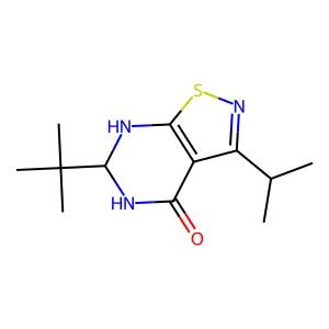 6-tert-Butyl-3-isopropyl-6,7-dihydroisothiazolo[5,4-d]pyrimidin-4(5H)-one structure